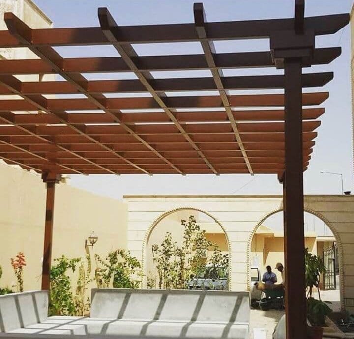 UAE car shade complete buying guide installed over villa driveway